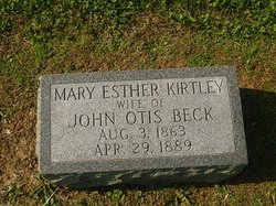 Mary Esther <I>Kirtley</I> Beck 