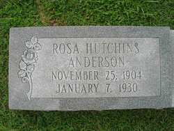 Rosa Lee <I>Hutchens</I> Anderson 