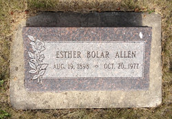 Esther <I>Bolar</I> Allen 