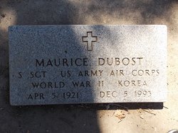Sgt Maurice William Dubost 