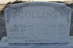 Vallie Ree <I>Jackson</I> Collins 