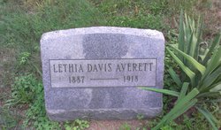 Lethia Pearl <I>Davis</I> Averett 