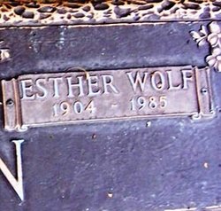 Esther <I>Wolf</I> Allen 