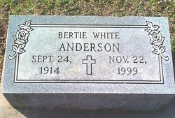 Bertie E. <I>White</I> Anderson 