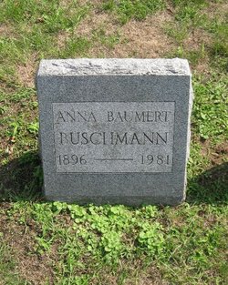 Anna <I>Baumert</I> Buschmann 
