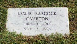 Leslie <I>Babcock</I> Overton 