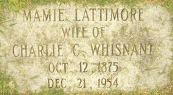 Mary Nixon “Mamie” <I>Lattimore</I> Whisnant 