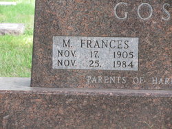 Mary Frances <I>Morey</I> Gosch 