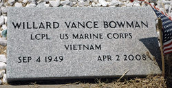 Willard Vance Bowman 