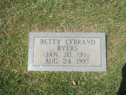 Betty Sue <I>Lybrand</I> Byers 
