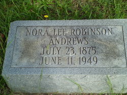 Nora Lee <I>Robinson</I> Andrews 