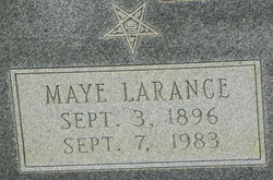 Maye <I>Larance</I> Colvin 