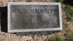 Elizabeth Maud <I>Robertson</I> Webb 