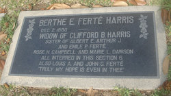 Berthe E. <I>Ferte</I> Harris 
