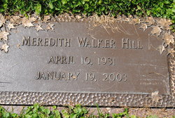 Meredith Walker <I>Walker</I> Hill 