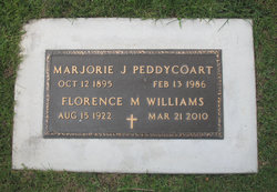 Florence Marjorie <I>Peddycoart</I> Williams 