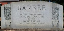 William Alexander “Bill” Barbee 