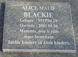 Alice Maude Blackie 