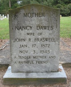 Nancy Hester <I>Dawes</I> Braswell 