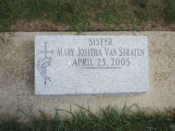 Sr Mary Jositha Van Straten 