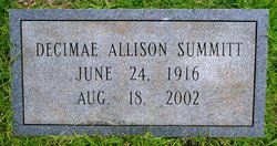 Decimae Delmar <I>Allison</I> Summitt 