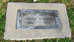Sarah Ann <I>Kiser</I> Kiker 