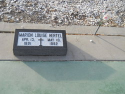 Marion Louise <I>Lascelles</I> Hertel 