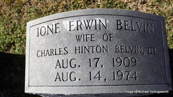 Mrs Ione <I>Erwin</I> Belvin 