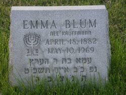 Emma <I>Kauffmann</I> Blum 