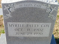 Myrtle <I>Patty</I> Cox 