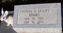 Yvonne D <I>Spiers</I> Adams 