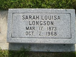 Sarah Louisa <I>Johnson</I> Longson 