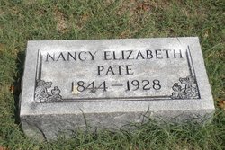 Nancy Elizabeth “Maw Pate” <I>Clark</I> Pate 