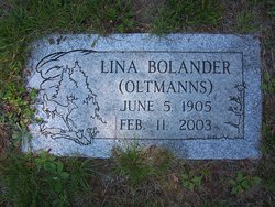 Lina <I>Oltmanns</I> Bolander 