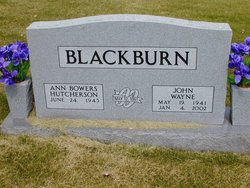 Ann Bowers <I>Hutcherson</I> Blackburn 