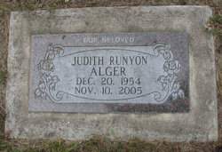 Judith Ann <I>Runyon</I> Alger 