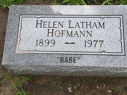 Helen “Babe” <I>Latham</I> Hofmann 