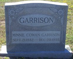 Minnie Beatrice <I>Cowan</I> Garrison 