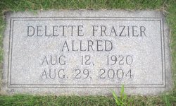 Nancy Delette <I>Frazier</I> Allred 