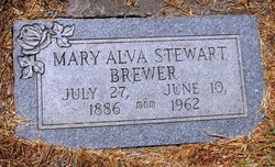 Mary Alva <I>Stewart</I> Brewer 