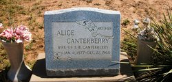 Alice Mary <I>Coffey</I> Canterberry 