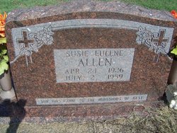 Susie Eulene <I>Gilkey</I> Allen 