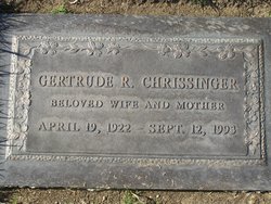 Gertrude Ruby <I>Dustman</I> Chrissinger 