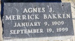 Agnes J. <I>Merrick</I> Bakken 