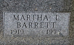 Martha Louise <I>Hodgkin</I> Barrett 