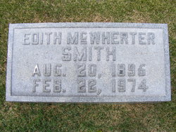 Edith Lillian <I>McWherter</I> Smith 