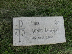 Sr Agnes Bowman 