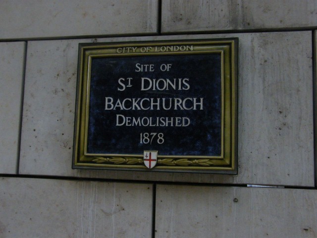 St Dionis Backchurch