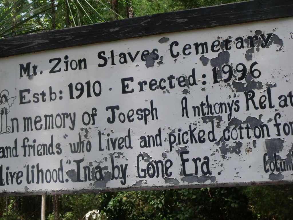 Mount Zion Slaves Cemetery