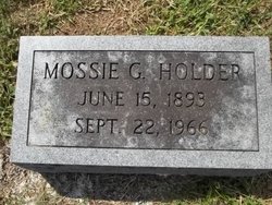 Mossie G. <I>Hutton</I> Holder 